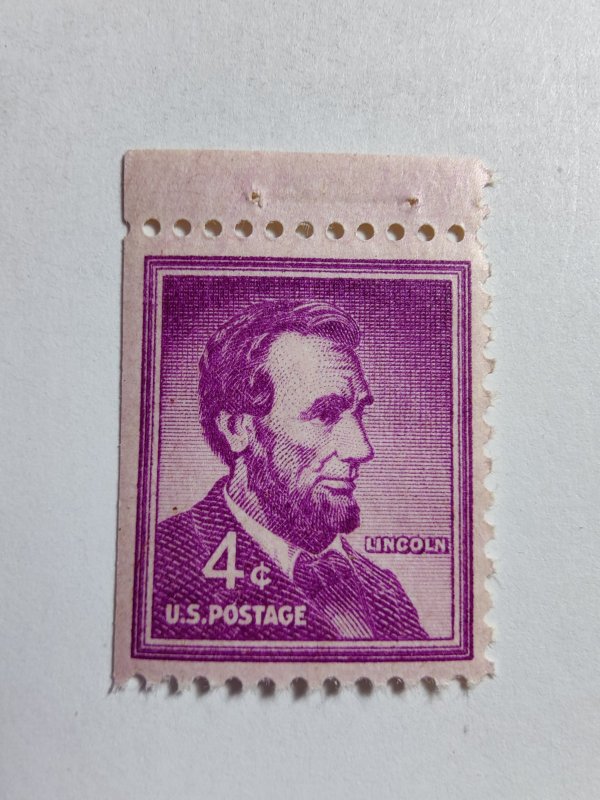 SCOTT #1036A SINGLE LINCOLN PANE MINT NEVER HINGED BEAUTY