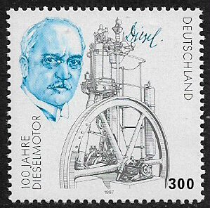 Germany #1977 MNH Stamp - Rudolf Diesel's Engine