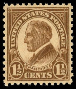 US Sc 633 MNH - 1927 1½¢ - Harding