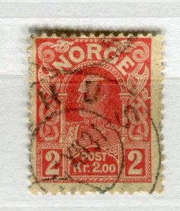 NORWAY; 1910 early Haakon issue used Shade of 2K. value