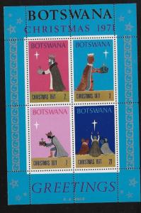 Botswana 1971 Christmas Three Kings and Star S/S MNH