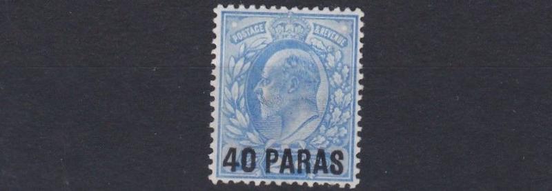 BRITISH LEVANT 1902  - 05   SG 8  40P ON 2 1/2 ULTRAMARINE MH 