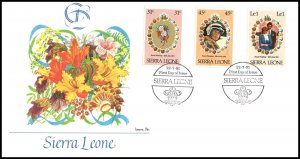 Sierra Leone 509,511,514 Royal Wedding Fleetwood U/A FDC