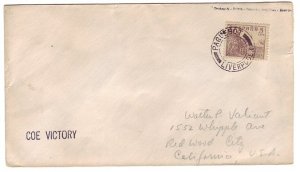 Cover / Postmark Spain - UK / GB Paquebot Liverpool - Coe Victory