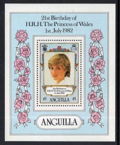 Anguilla 491 Princess Diana Souvenir Sheet MNH VF