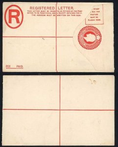 Gibraltar HG11 KEVII 2d Registered envelope DLR and co Patent