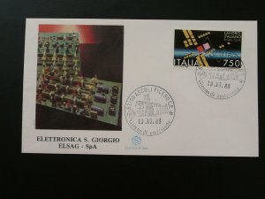 electronics printed circuits 1988 FDC Italy 87493