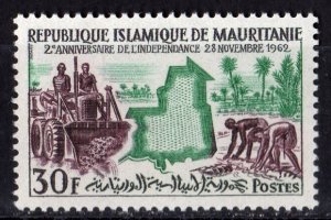 Mauritania 1962 Sc#172 Manual Farm Work/2nd.Anniversary of Independence  MNH