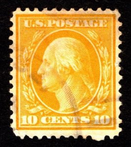 1909, US 10c, Washington, Used, Sc 338