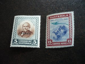 Stamps - Guatemala - Scott# C140-C141 - Mint Hinged Set of 2 Stamps