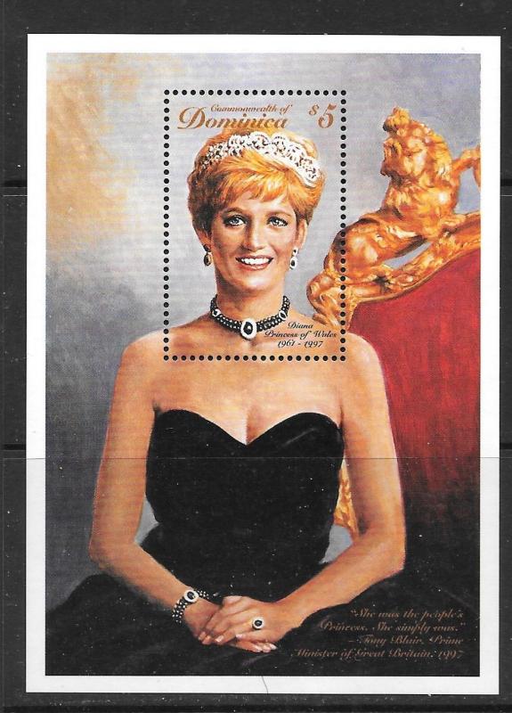 DOMINICA SGMS2396 1997 PRINCESS DIANA  MNH 