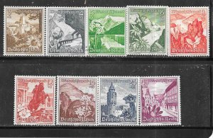 Germany #B123-B131    (U  CV $15.80