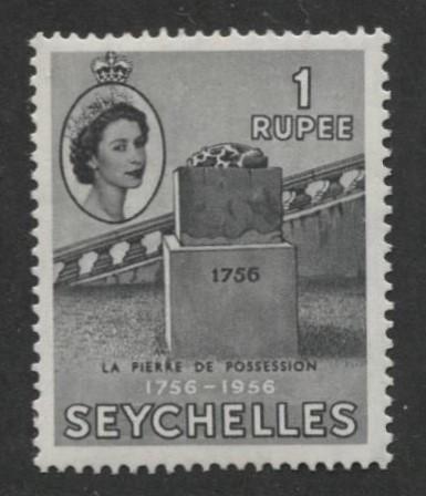 Seychelles - Scott 192 - QEII Definitive -1956 -MNH - Single 1r Stamp