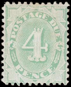 Australia Scott J13a, perf. 11 (1902-04) Mint H  F-VF, CV $275.00 M