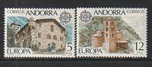 1978 Andorra, Spanish - Sc 103-4 - MH VF - 2 single - Europa