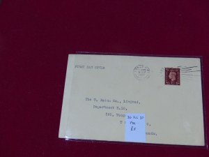 Great Britain First Day Cover 1937 30th July Plain cover