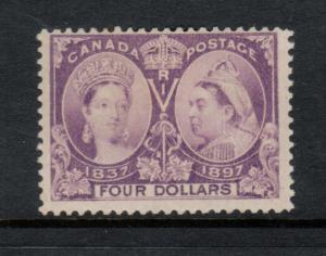 Canada #64 Mint Fine Original Gum hinged Unlisted Dot After S Variety *W\ Cert.*