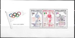 Dominican Republic  #C97-99  Souvenir Sheet Olympics