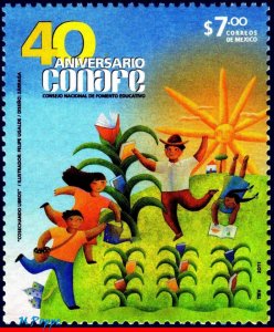 2759 MEXICO 2011 CONAFE, 40th ANNIV., PLANTS, AGRICULTURE, MNH