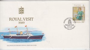 Guernsey 1989 Royal Visit on FDC