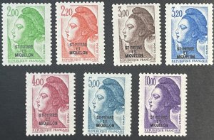 ST. PIERRE & MIQUELON # 453-467-MINT NEVER/HINGED---COMPLETE SET---1986