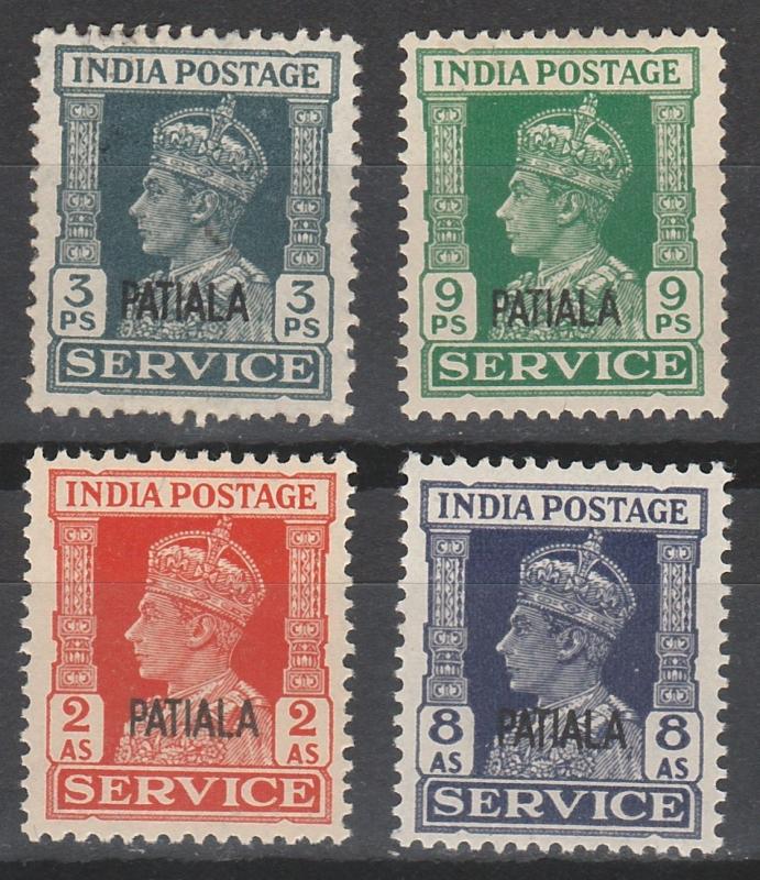 PATIALA 1939 KGVI SERVICE RANGE TO 8A */**