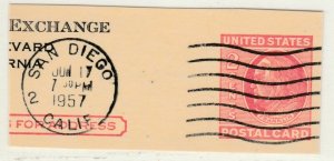 United States United States Postal Stationery Cut Out A14P10F77-