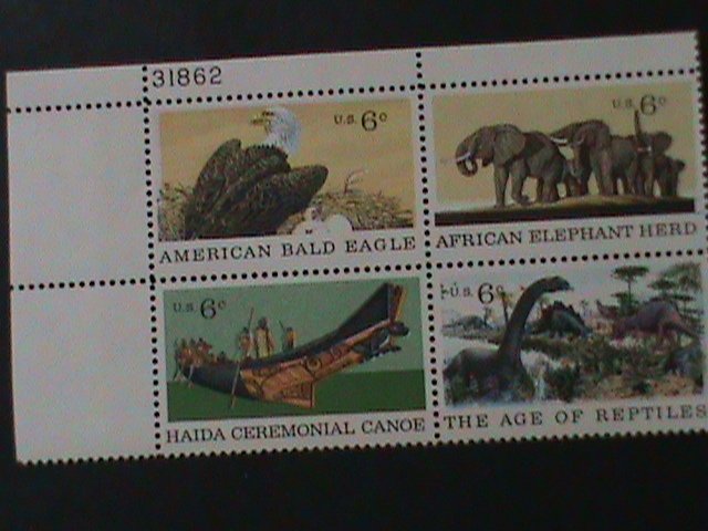 ​UNITED STATES-1970 SC#1390a CENTENARY OF NATURAL HISTORY MUSEUM-MNH-BLOCK VF