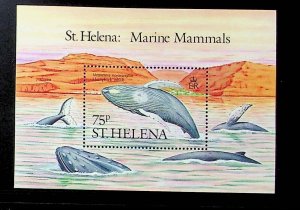 St. HELENA Sc 483-87 NH SET+S/S OF 1987 - WHALES - (AS24)