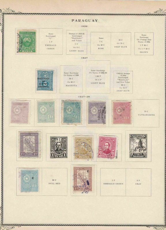 paraguay stamps page ref 17088