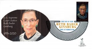 Ruth Bader Ginsburg FDC w/ DCP