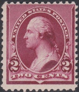 002550/ USA 1890 Sc219d 2c Lake red MNH Cv $300+