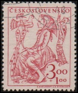 Czechoslovakia B165 - Used - 3k+1k Little Girl (1948)