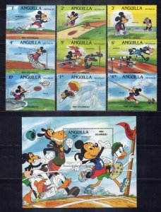 Anguilla 559-568 MNH Disney Decathlon Los Angeles ZAYIX 0701M0054