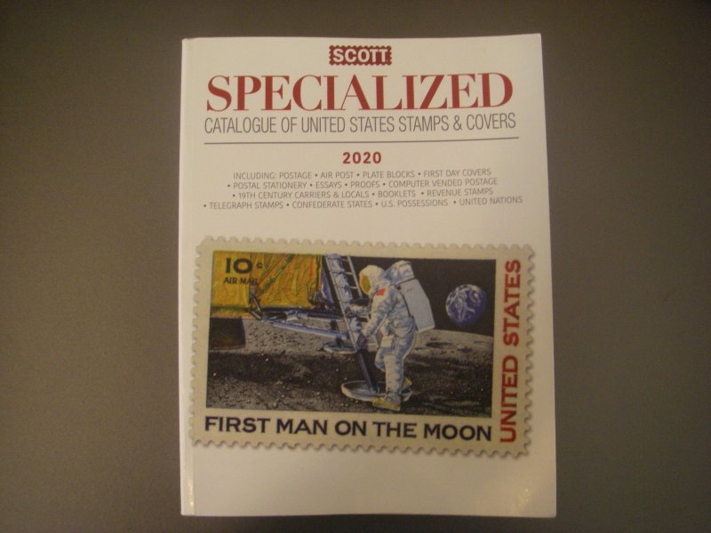 2020 SCOTT UNITED STATES SPECIALIZED STAMP CATALOGUE OF STAMPS & COVERS