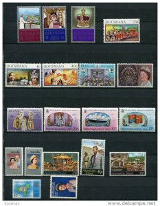 Bermuda Belize Botswana  Canada  Tristan  Christmas Island  Asebsion MNH Queen E