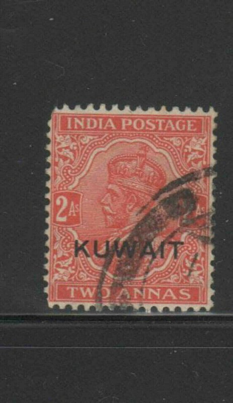 KUWAIT #23  1929  2a   KING GEORGE VI OVERPRINT   F-VF  USED  a