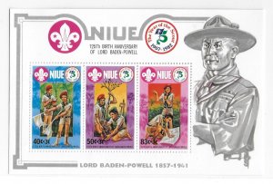 Niue 1983 Scouting Year Scouts Sc 375 S/S MNH C9