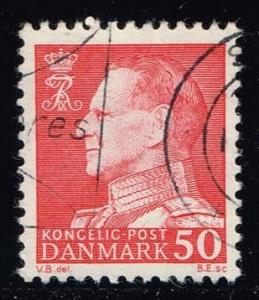 Denmark #418 King Frederik IX (non-fluor); used (0.50)