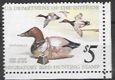 US #RW42 Duck Stamp MNH.  1975-76  Canvasback in Flight and Decoy.