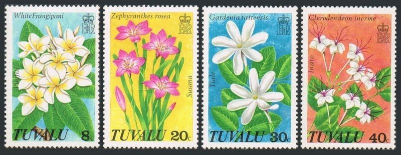 Tuvalu 92-95, MNH. Michel 92-95. Wild Flowers 1978.