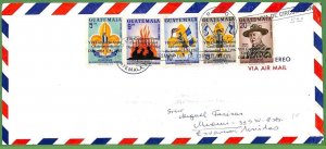 ZA1914 - GUATEMALA - POSTAL HISTORY - Large FDC COVER 1957 BOY SCOUTS