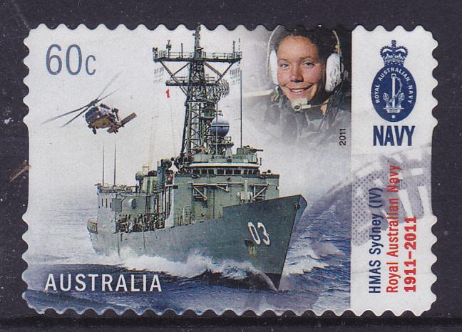 Australia -2011 Cent Royal Navy \HMAS Sydney\ 60c used 