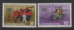 LUXEMBOURG SG1102/3 1983 NATIONAL FEDERATION OF FIRE BRIGADES MNH