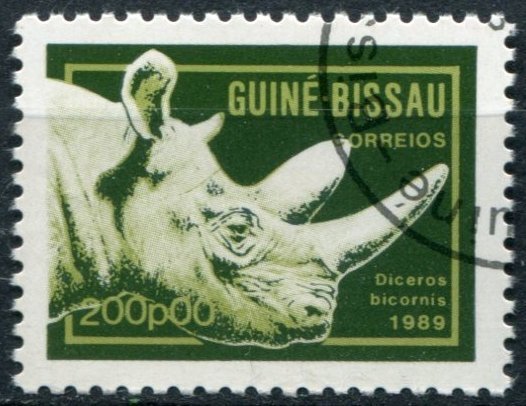 Guinea-Bissau Sc#859 Used, 200p multi, Animals (1989) (1989)