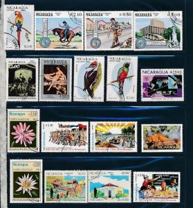 D397871 Nicaragua Nice selection of VFU (CTO) stamps