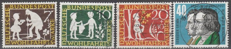 Germany #B368-71  F-VF Used CV $5.55 (D123)