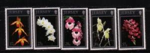 Jersey  Sc 626-30 1993 Orchids stamps mint NH