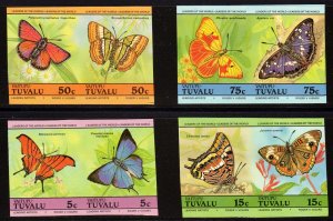 Tuvalu Vaitupu  1985 Sc #39/46 Set 4 Pairs (8 values)  IMPERFORATED MNH