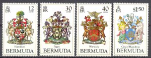 Bermuda Sc# 474-477 MNH 1985 Coats of Arms